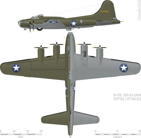Boeing B-17E "Flying Fortress" Boeing B-17E "Flying Fortress"