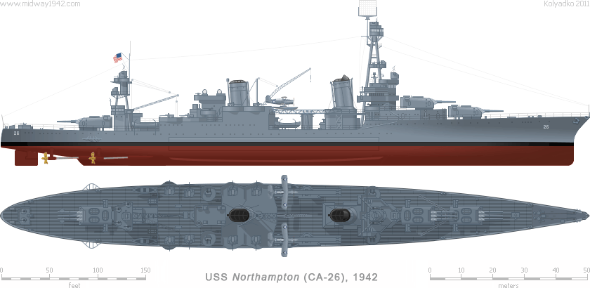 USN Heavy Cruiser CA-26 "Northampton"