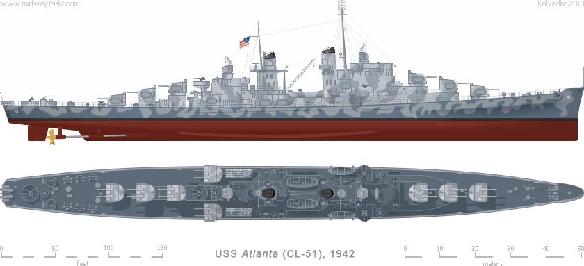 USN Light Cruiser CL-51 "Atlanta"